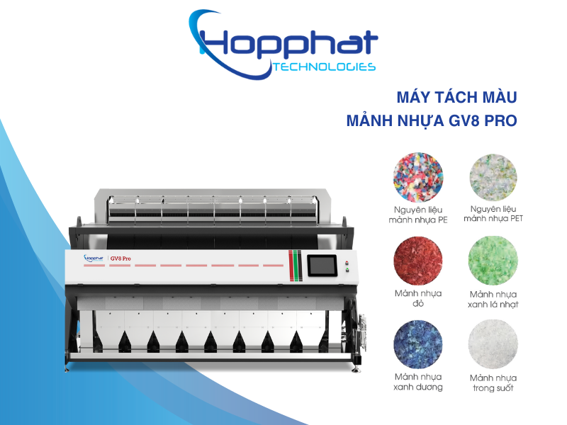 Máy tách màu mảnh nhựa GV8 Pro